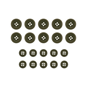 BOTÕES MILITARES 20 UNIDADES
