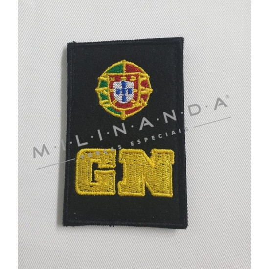 DIVISA BORDADA C/ VELCRO FUNDO PRETO GUARDA NOTURNO