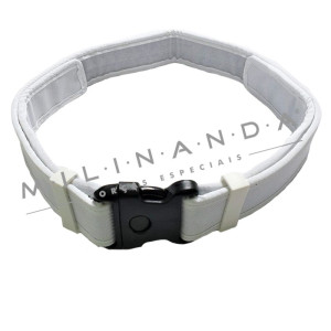 CINTURÃO VELCRO BRANCO FIVELA PRETA 50MM CINTURÃO VELCRO BRANCO FIVELA PRETA 50MM