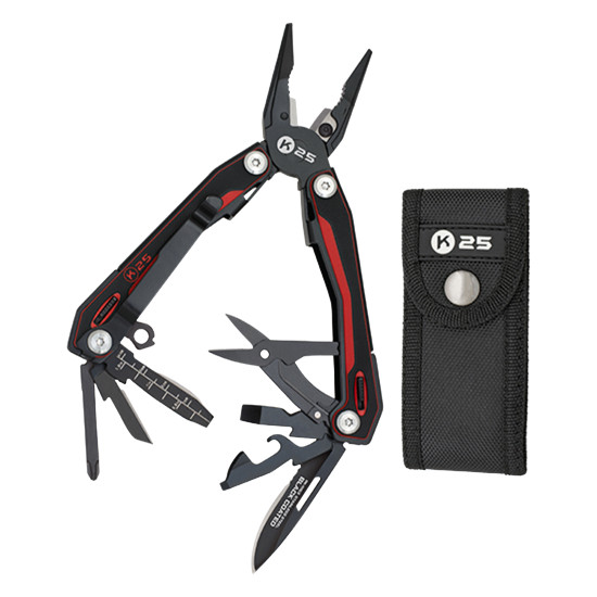ALICATE TÁTICO K25 G10 PRETO/VERMELHO ALICATE TÁTICO K25 G10 PRETO/VERMELHO