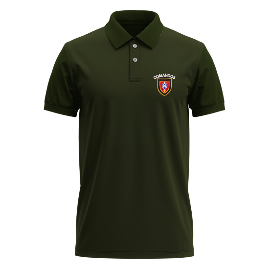 POLO BORDADO COMANDOS - VERDE POLO BORDADO COMANDOS - VERDE