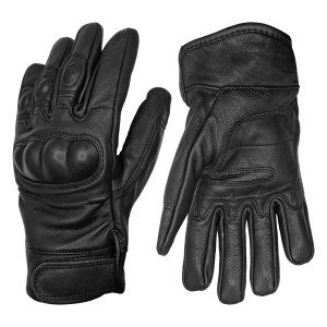 LUVAS TÁTICAS EM PELE PRETO LUVAS TÁTICAS EM PELE PRETO