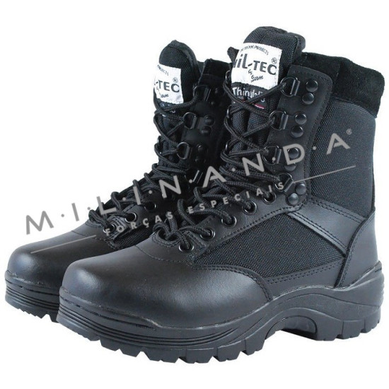 BOTA MIL-TEC TÁTICA CORDURA SEM FECHO