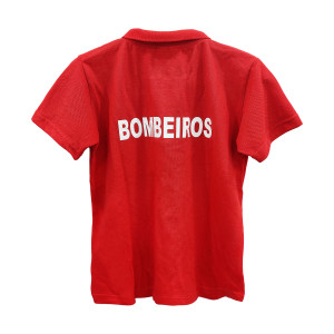 POLO BOMBEIRO MANGA CURTA PARA CRIANÇA