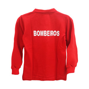 POLO BOMBEIRO MANGA COMPRIDA PARA CRIANÇA