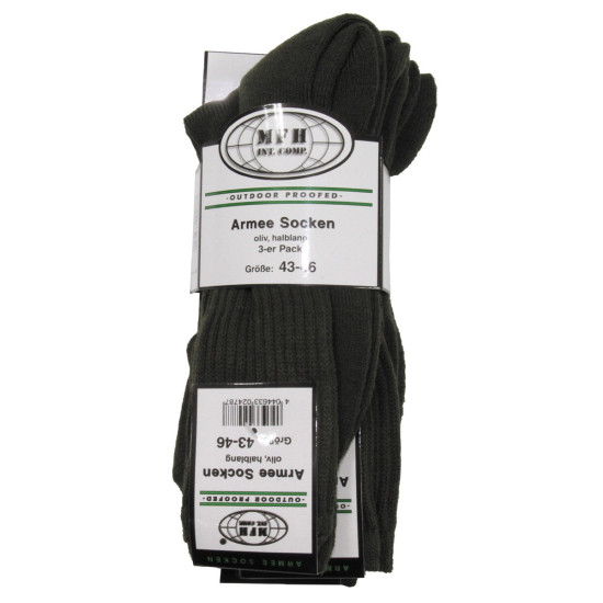 MEIAS VERDES HALF-LONG PACK 3 MEIAS VERDES HALF-LONG PACK 3