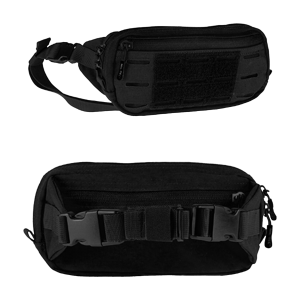 BOLSA DE CINTURA PRETA LASER CUT