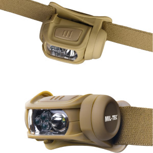 LANTERNA DE CABEÇA MILTEC COYOTE -  4 CORES LANTERNA DE CABEÇA MILTEC COYOTE -  4 CORES