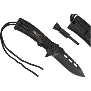CANIVETE MILTEC PARACORD M.FIRE STARTER PRETO