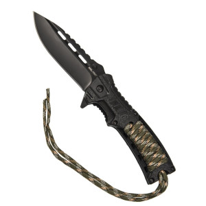 CANIVETE MILTEC PARACORD M.FIRE STARTER CAMUFLADO CANIVETE MILTEC PARACORD M.FIRE STARTER CAMUFLADO