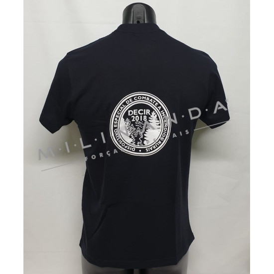 T-SHIRT AZUL CURSO BOMBEIROS DECIR 2018