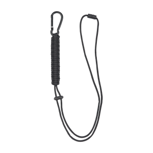MOSQUETÃO COM PARACORD PRETO MOSQUETÃO COM PARACORD PRETO