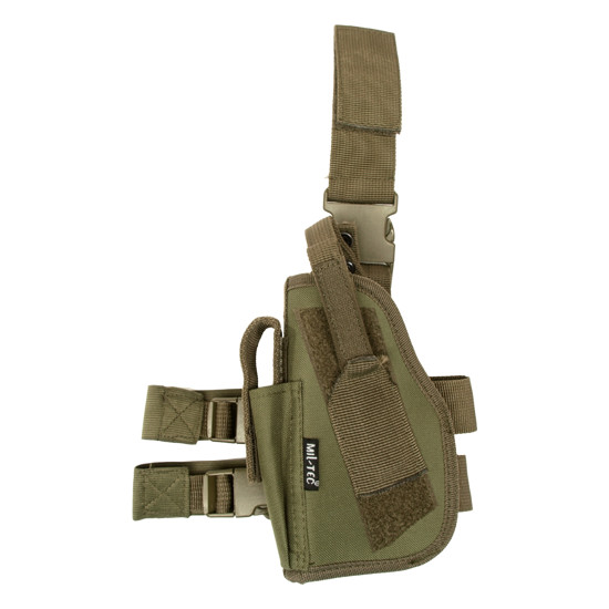 COLDRE DE PERNA VERDE TÁTICO ESQUERDINO – COMPATÍVEL COM VÁRIAS ARMAS COLDRE DE PERNA VERDE TÁTICO ESQUERDINO – COMPATÍVEL COM VÁRIAS ARMAS