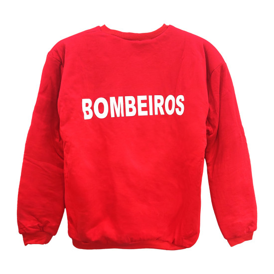 CAMISOLA VERMELHA AQUECIMENTO BOMBEIROS 