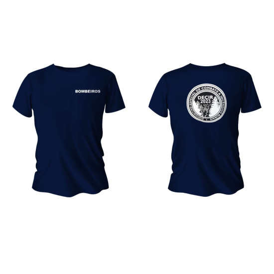 T-SHIRT AZUL BOMBEIROS DECIR 2023