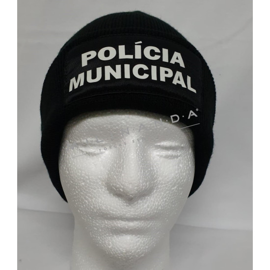 GORRO FOTOLUMINESCENTE POLICIA MUNICIPAL AZUL