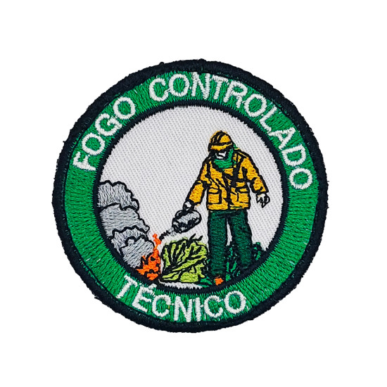 EMBLEMA CURSO BOMBEIROS FOGO CONTROLADO TÉCNICO