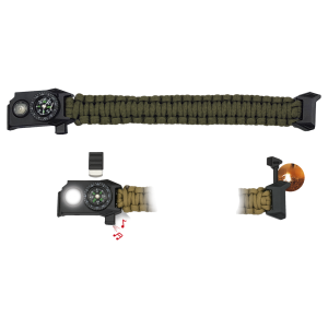 PULSEIRA PARACORD MULTIUSOS - VERDE PULSEIRA PARACORD MULTIUSOS - VERDE