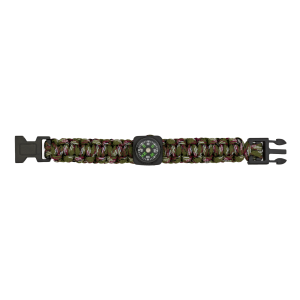 PULSEIRA PARACORD COM BÚSSOLA - CAMUFLADO PULSEIRA PARACORD COM BÚSSOLA - CAMUFLADO