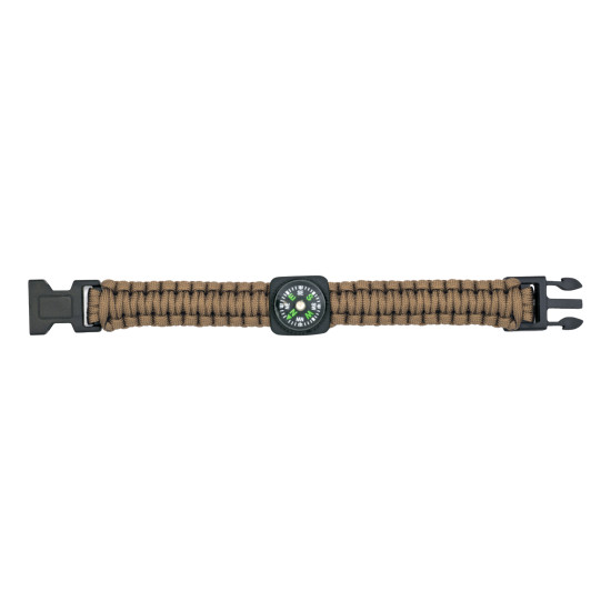 PULSEIRA PARACORD COYOTE C/BUSSOLA