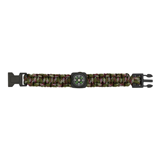 PULSEIRA PARACORD COM BÚSSOLA - CAMUFLADO