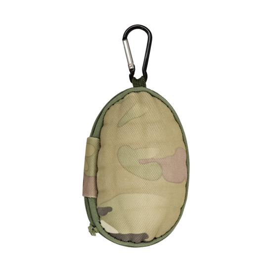 BOLSA TÁTICA EM FORMATO DE GRANADA – CAMUFLADA, COM MOSQUETÕES E BOLSO INTERNO BOLSA TÁTICA EM FORMATO DE GRANADA – CAMUFLADA, COM MOSQUETÕES E BOLSO INTERNO