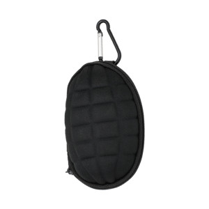 BOLSA TÁTICA EM FORMATO DE GRANADA – PRETA, COM MOSQUETÕES E BOLSO INTERNO BOLSA TÁTICA EM FORMATO DE GRANADA – PRETA, COM MOSQUETÕES E BOLSO INTERNO