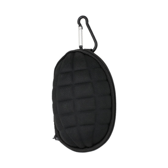 BOLSA TÁTICA EM FORMATO DE GRANADA – PRETA, COM MOSQUETÕES E BOLSO INTERNO BOLSA TÁTICA EM FORMATO DE GRANADA – PRETA, COM MOSQUETÕES E BOLSO INTERNO