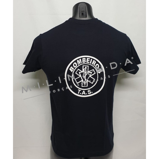 T-SHIRT AZUL CURSO BOMBEIROS T.A.S.