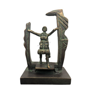 TROFÉU PARAQUEDISTAS POSIÇÃO Á PORTA PEQUENO