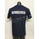 T-SHIRT AZUL C/ VELCRO BOMBEIROS