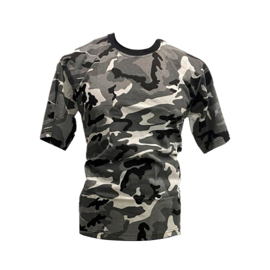 T-SHIRT CAMUFLADA CINZA