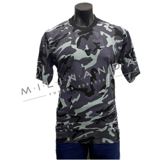 T-SHIRT CAMUFLADA AZUL