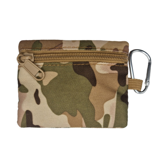 PORTA MOEDAS TÁTICO COM CHAVEIRO