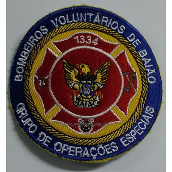 EMBLEMA BORDADO G.O.ESPECIAIS B.V. BAIÃO