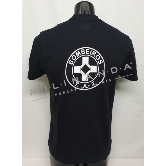 T-SHIRT AZUL CURSO BOMBEIROS T.A.T TAMANHOS GRANDES