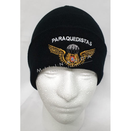 GORRO BORDADO PARAQUEDISTA PRETO 