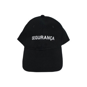 BONÉ PRETO BORDADO SEGURANÇA BONÉ PRETO BORDADO SEGURANÇA