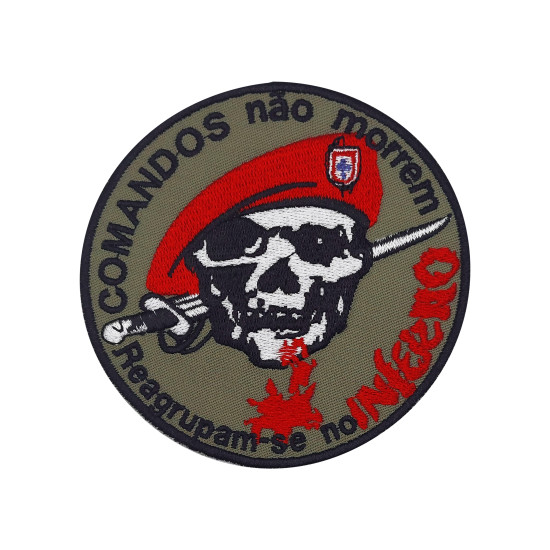 EMBLEMA BORDADO MILITAR COMANDOS