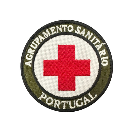 EMBLEMA BORDADO AGRUPAMENTO SANITÁRIO