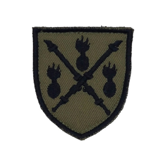 EMBLEMA BORDADO -DIREÇÃO ARMA ARTILHARIA