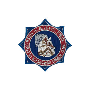 EMBLEMA BORDADO - CURSO INVESTIGAÇÃO CRIMINAL  EMBLEMA BORDADO - CURSO INVESTIGAÇÃO CRIMINAL