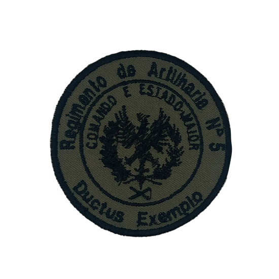 EMBLEMA BORDADO REGIMENTO DE ARTILHARIA Nº5