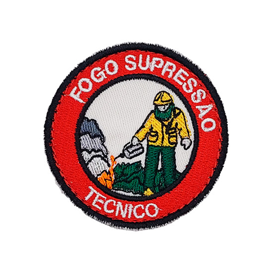 EMBLEMA CURSO BOMBEIRO FOGO SUPRESSÃO TÉCNICO