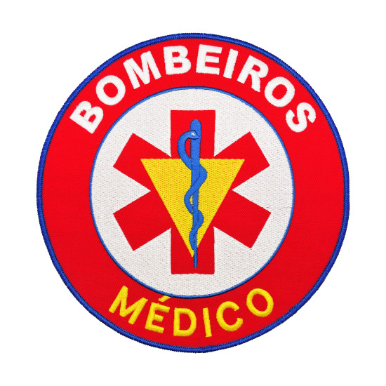 EMBLEMA BORDADO BOMBEIROS MÉDICO