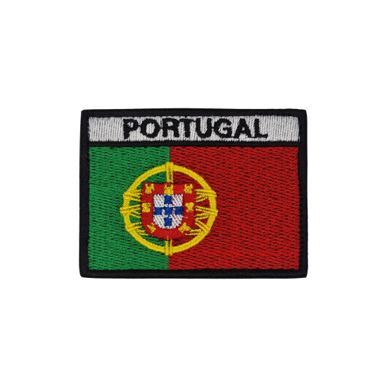 BANDEIRA PORTUGAL BORDADA C/ VELCRO