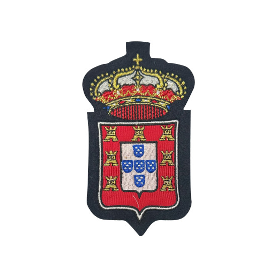 EMBLEMA BORDADO - BRASÃO MONARQUIA PORTUGUESA