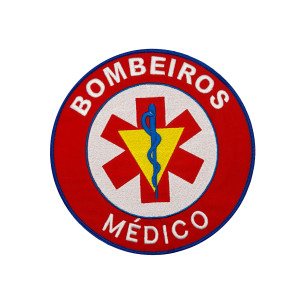 EMBLEMA BORDADO BOMBEIROS - MÉDICO EMBLEMA BORDADO BOMBEIROS - MÉDICO