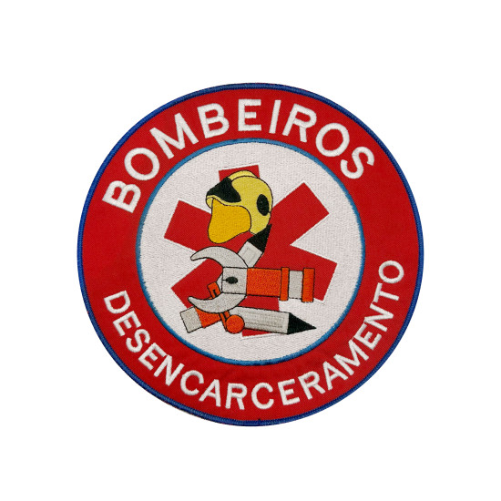 EMBLEMA BORDADO BOMBEIROS - DESENCARCERAMENTO