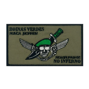EMBLEMA BORDADO - BOINAS VERDES PARAQUEDISTA EMBLEMA BORDADO - BOINAS VERDES PARAQUEDISTA